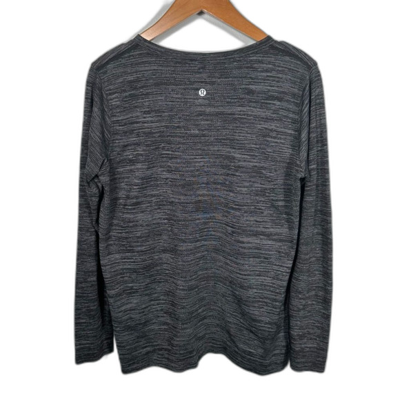 Lululemon Crew Neck Long Sleeve Swiftly Tech Knit Top Size 10 Workout Gym Active - Picture 2 of 10